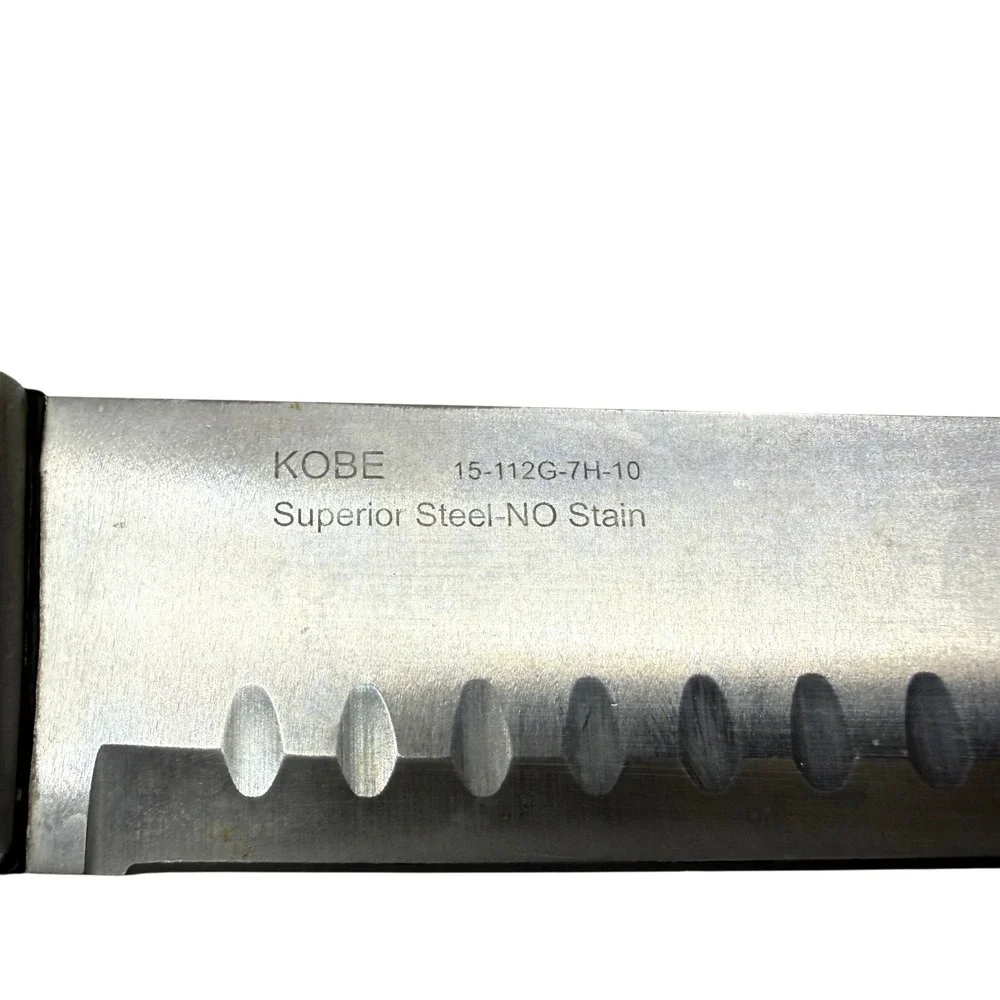 Hampton Forge 2-Piece Knife Set: 7in Santoku & Slicer, Stainless Steel Handles